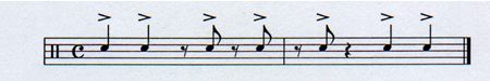 Samba - ľavá ruka